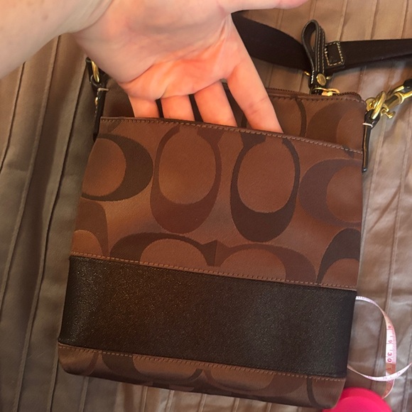 Brown and Black Designer Crossbody Bag- Coach - Picture 6 of 15